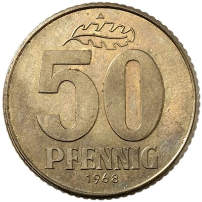 50 Pfennigs Pattern back