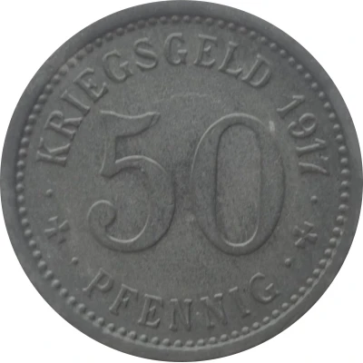 50 Pfennigs - Pillau back