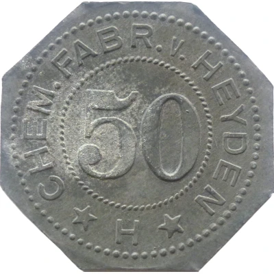 50 Pfennigs - Radebeul (Chem. Fabr. v. Heyden) ND front