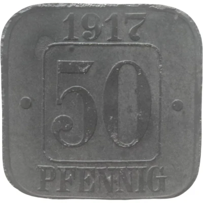 50 Pfennigs - Rauxel back