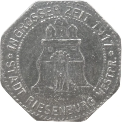 50 Pfennigs - Riesenburg front