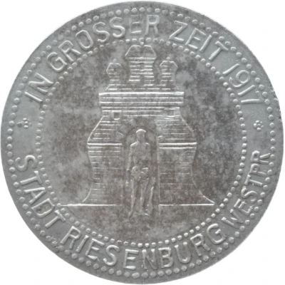 50 Pfennigs - Riesenburg front