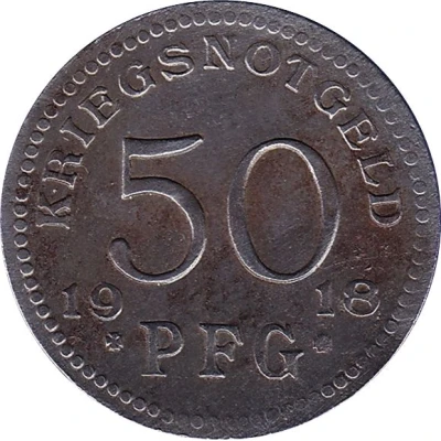 50 Pfennigs - Rudolstadt back