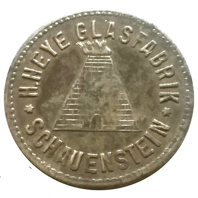 50 Pfennigs - Schauenstein H. Heye Glasfabrik front