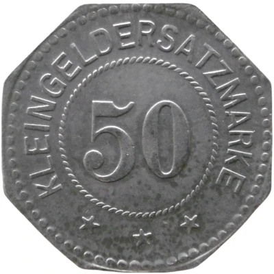 50 Pfennigs - Schlierbach (Wächtersbacher Steingutfabrik G.m.b.H.) ND back