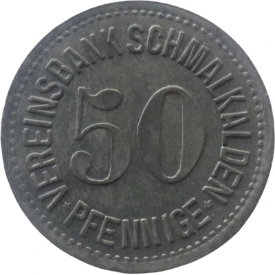 50 Pfennigs - Schmalkalden front