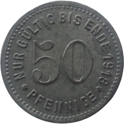 50 Pfennigs - Schmalkalden back