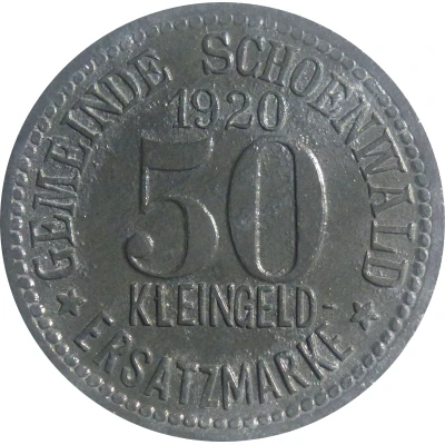 50 Pfennigs - Schönwald front