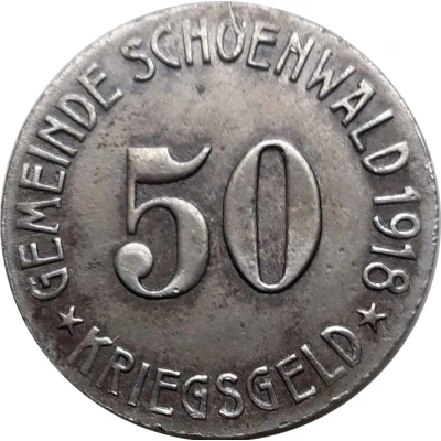 50 Pfennigs - Schönwald front