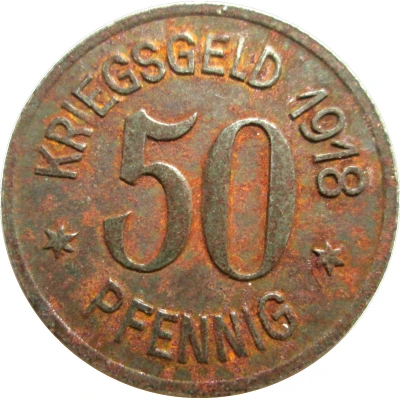 50 Pfennigs - Siegen back