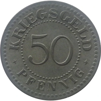 50 Pfennigs - Solingen back