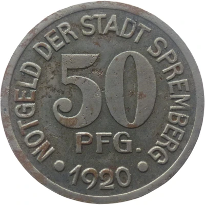 50 Pfennigs - Spremberg front