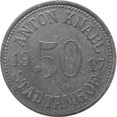 50 Pfennigs - Stadtamhof Anton Knabl front