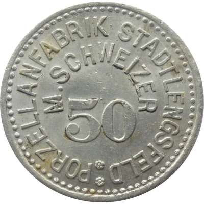 50 Pfennigs - Stadtlengsfeld (Porzellanfabrik M. Schweizer) ND front