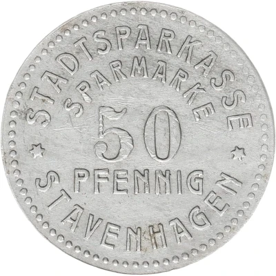 50 Pfennigs - Stavenhagen ND front