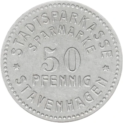 50 Pfennigs - Stavenhagen ND front