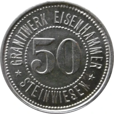 50 Pfennigs - Steinwiesen (Granitwerk Eisenhammer) ND front