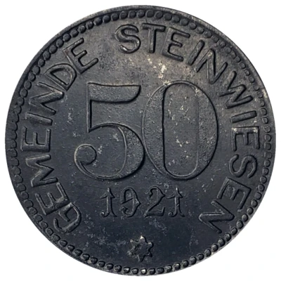 50 Pfennigs - Steinwiesen front