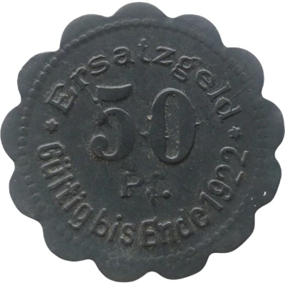 50 Pfennigs - Stettin back