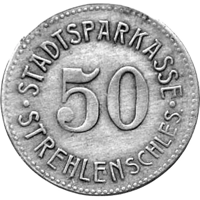 50 Pfennigs - Strehlen front