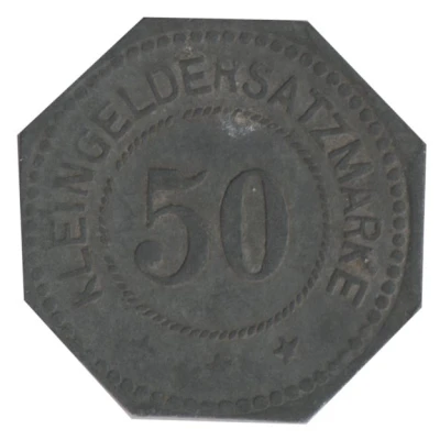 50 Pfennigs - Torgau back