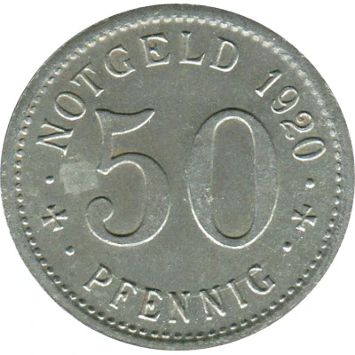 50 Pfennigs - Treuchtlingen back