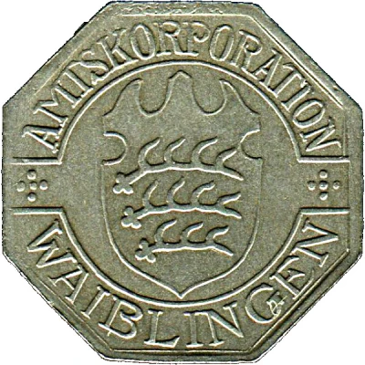 50 Pfennigs - Waiblingen front