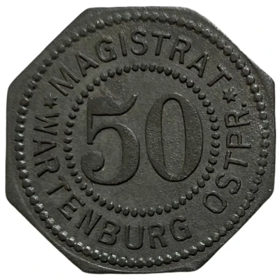 50 Pfennigs - Wartenburg (Ostpreussen) ND front