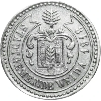 50 Pfennigs - Weida front