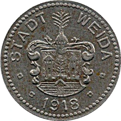 50 Pfennigs - Weida front