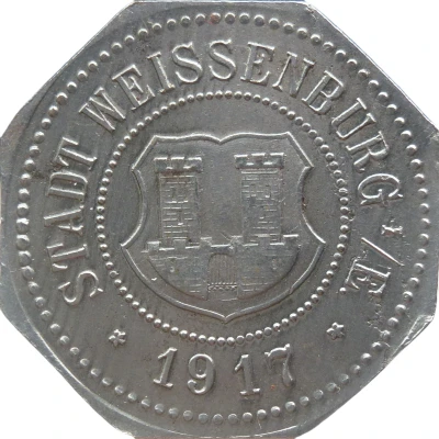 50 Pfennigs - Weissenburg, Elsass front