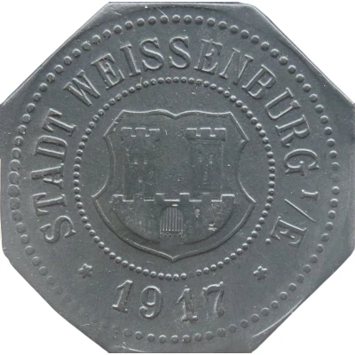 50 Pfennigs - Weissenburg, Elsass front