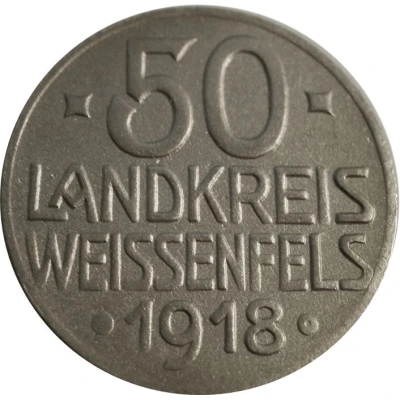 50 Pfennigs - Weissenfels an der Saale front