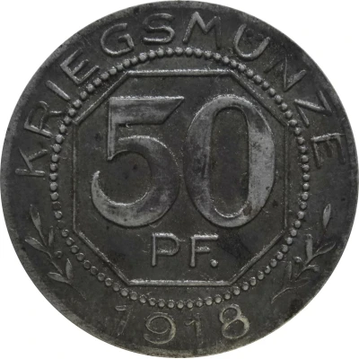 50 Pfennigs - Welzheim back