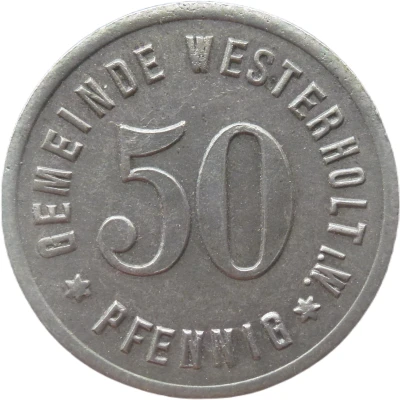 50 Pfennigs - Westerholt front