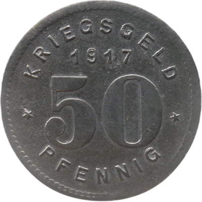 50 Pfennigs - Witten back