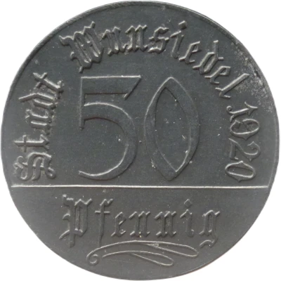 50 Pfennigs - Wunsiedel front