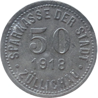 50 Pfennigs - Züllichau front