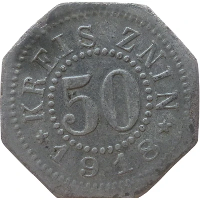 50 Pfennigs - Znin front