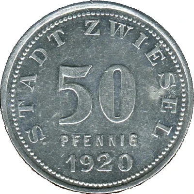 50 Pfennigs - Zwiesel front