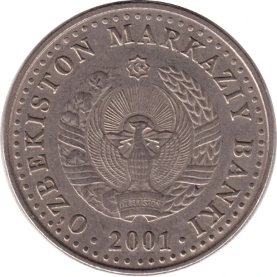 50 Soʻm Independence; light type front