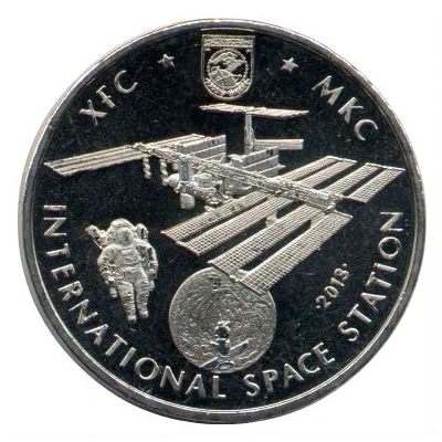 50 Tenge International Space Station back