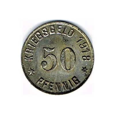 50 pfennig - Ober-Glogau back