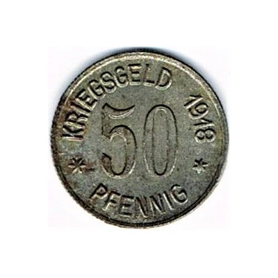 50 pfennig - Ober-Glogau back