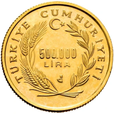 500 000 Lira Yunus Emre front