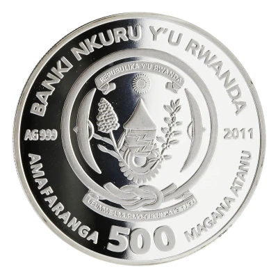 500 Amafaranga Russian blue front