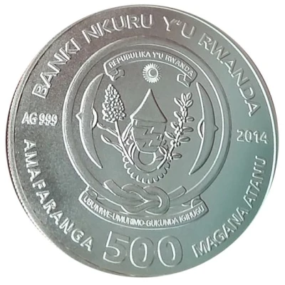 500 Amafaranga Year of the Horse; generosity; 3D front