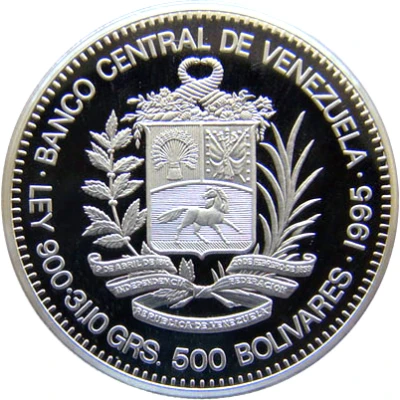 500 Bolívares Birth of Sucre front