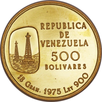 500 Bolívares Oil industry front