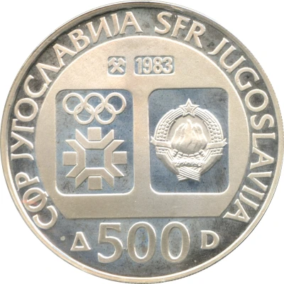 500 Dinara Winter Olympics 1984 - Ski Jumping front